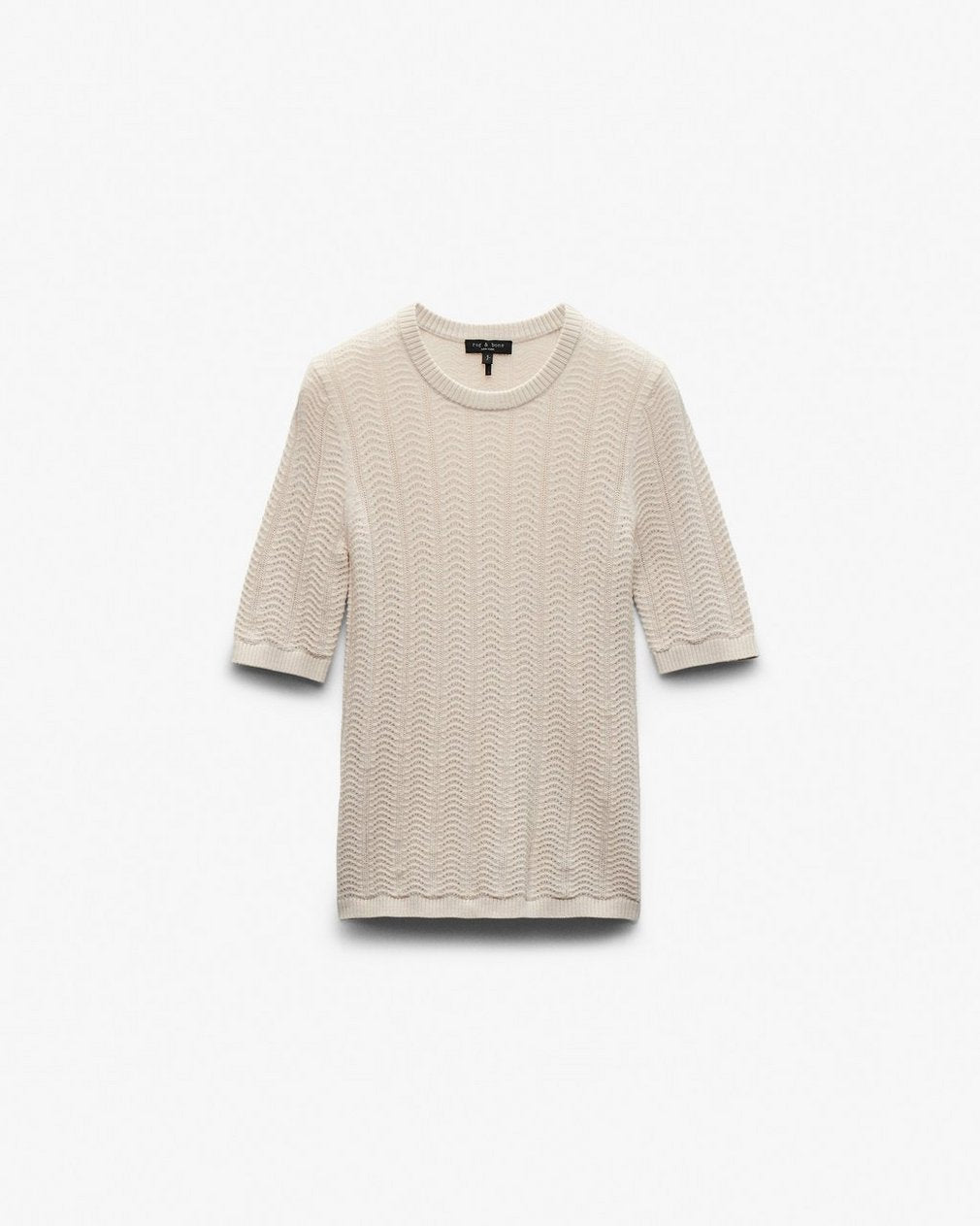 Francesca Merino Wool Tee - Oatmeal