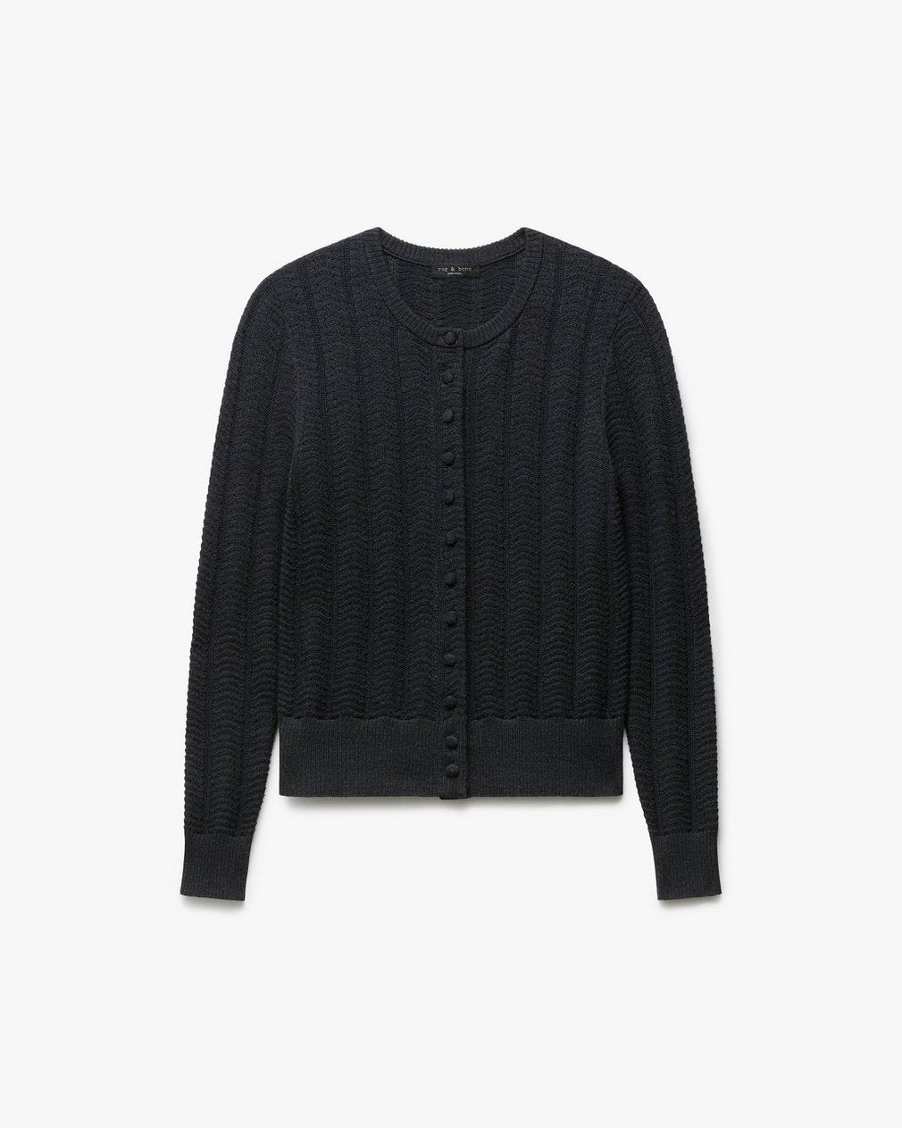 Francesca Wool-Blend Cardigan - Charcoal