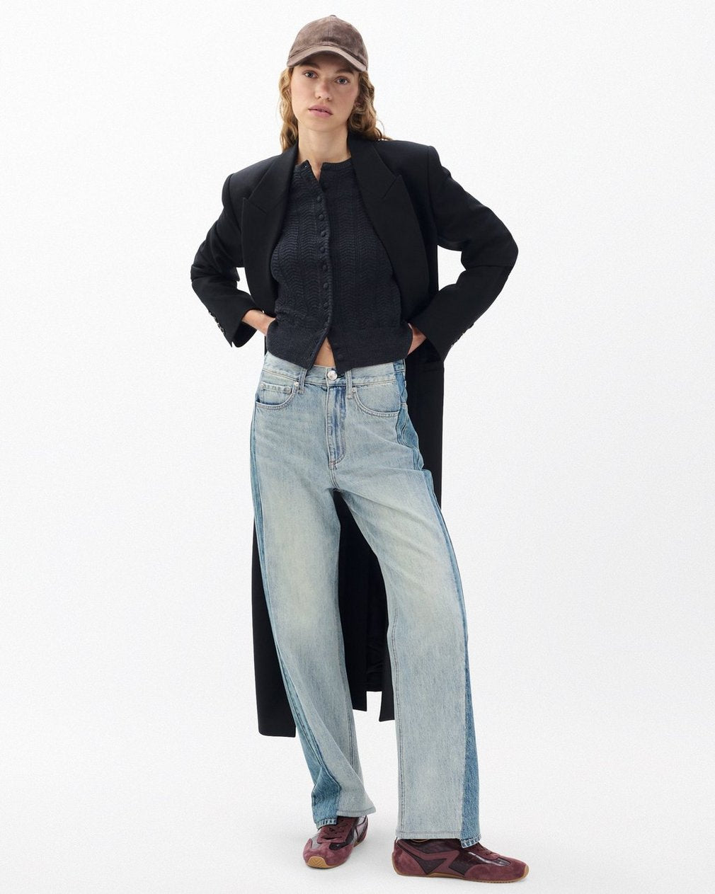 Francesca Wool-Blend Cardigan - Charcoal