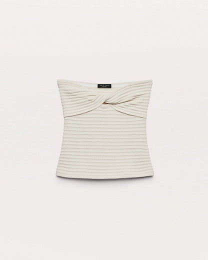River Twist Tube Top - Turtledove
