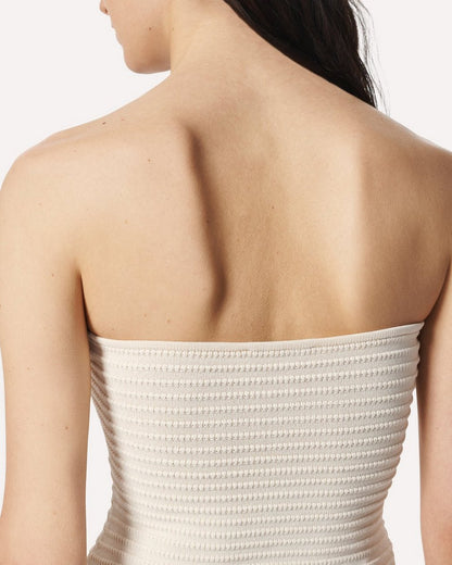 River Twist Tube Top - Turtledove