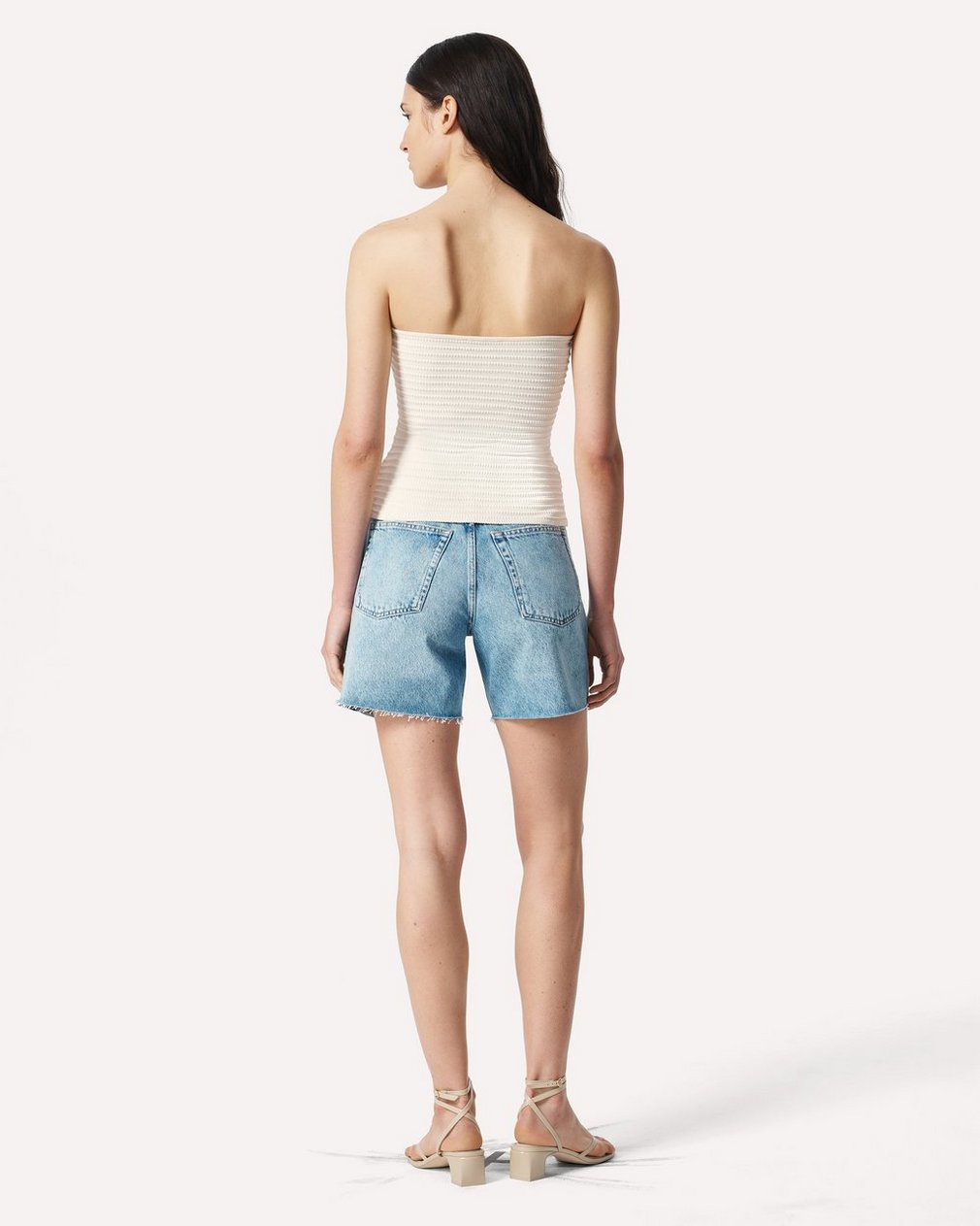 River Twist Tube Top - Turtledove