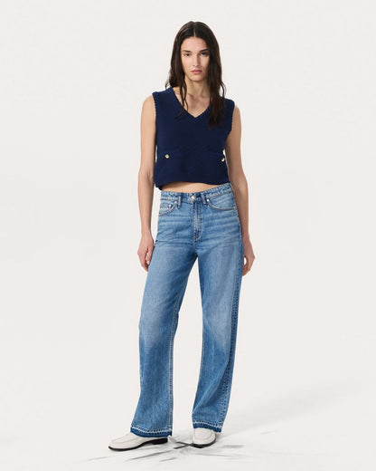 Claire Knit Vest - Indigo