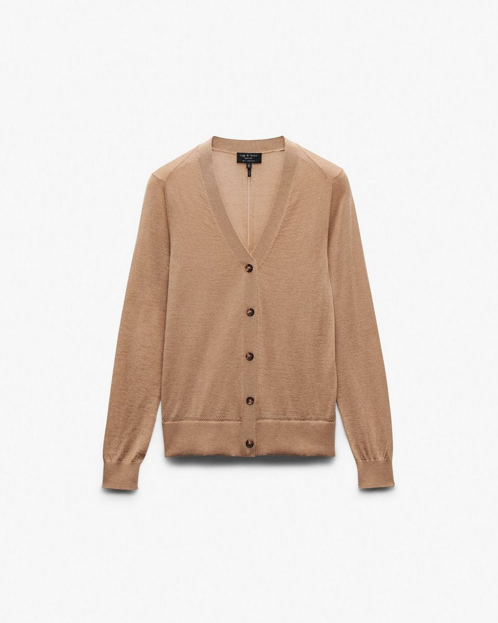Adeline Lightweight Cashmere Cardigan - Camel
