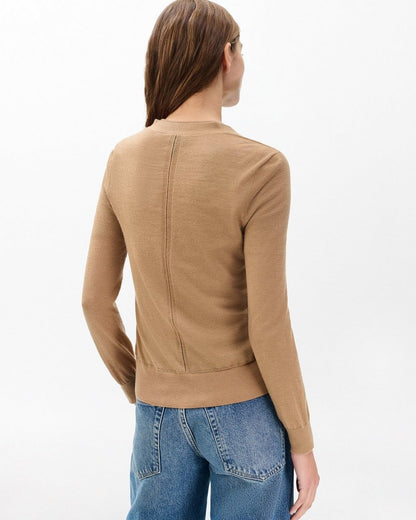 Adeline Lightweight Cashmere Cardigan - Camel