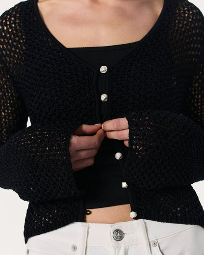 Ellie Knit Cardigan - Black
