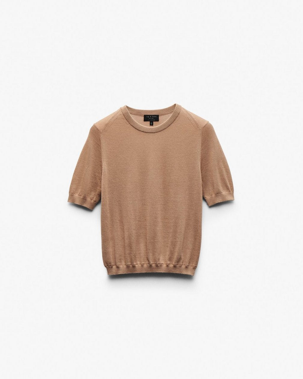Adeline Lightweight Cashmere Tee - Camel