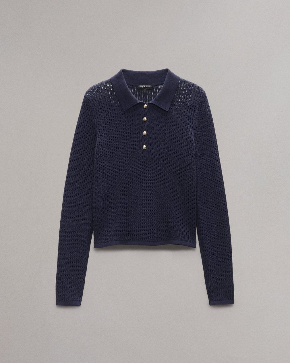 Viola Polo Sweater - Indigo