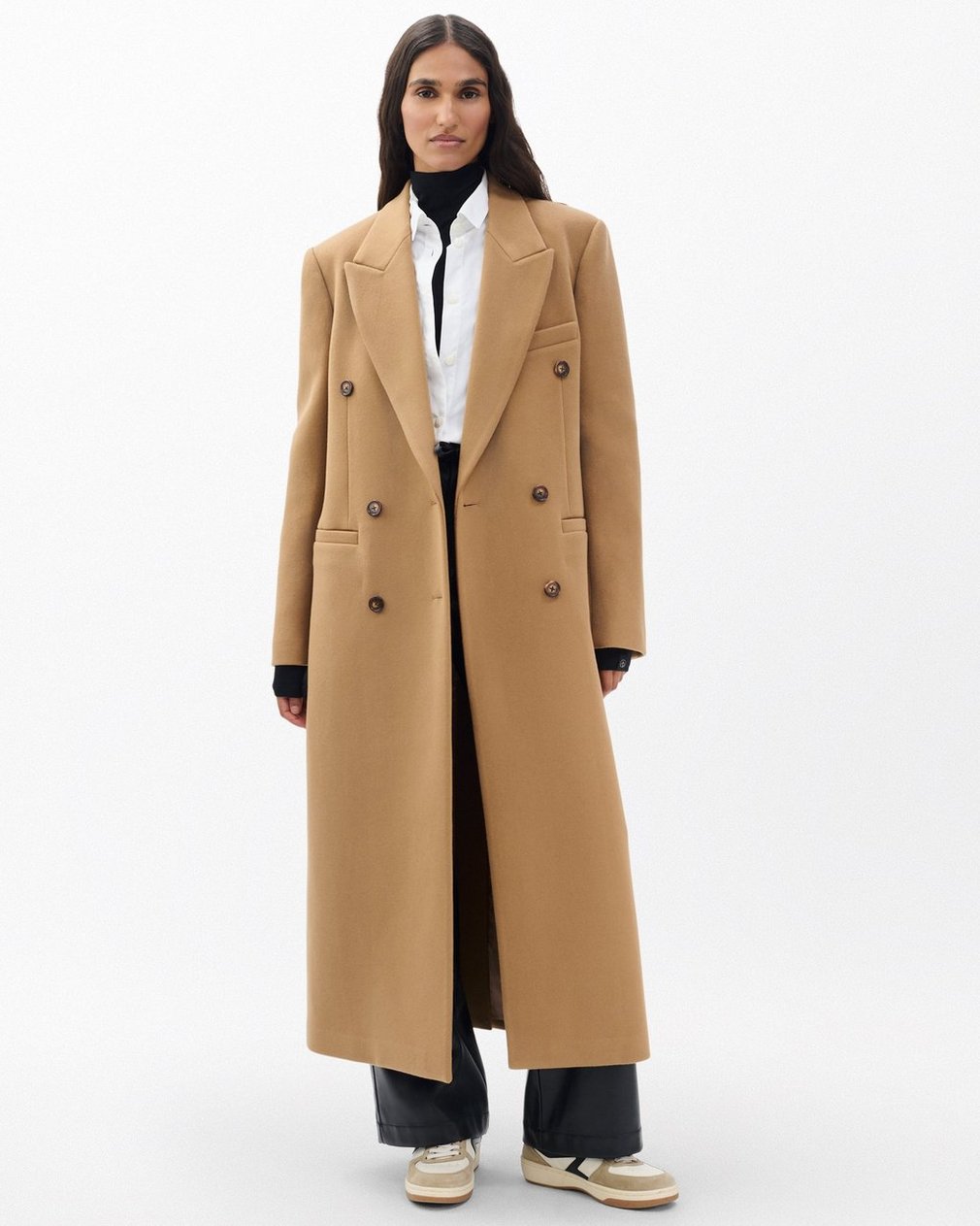 Vienna Italian Wool Coat - Camel