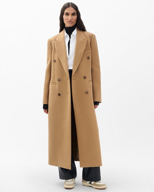 Vienna Italian Wool Coat - Camel