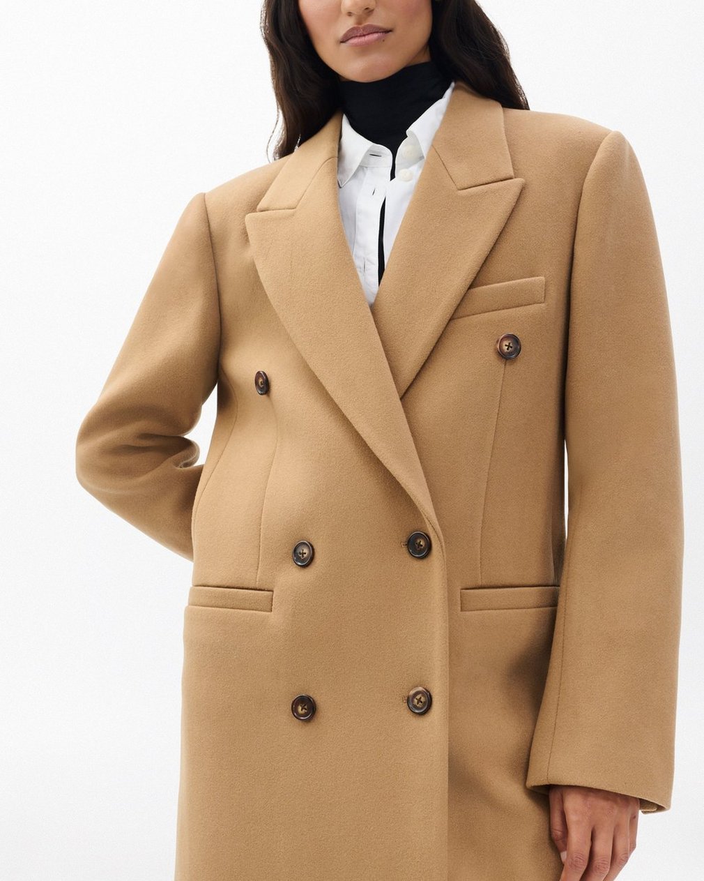 Vienna Italian Wool Coat - Camel