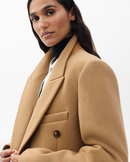 Vienna Italian Wool Coat - Camel