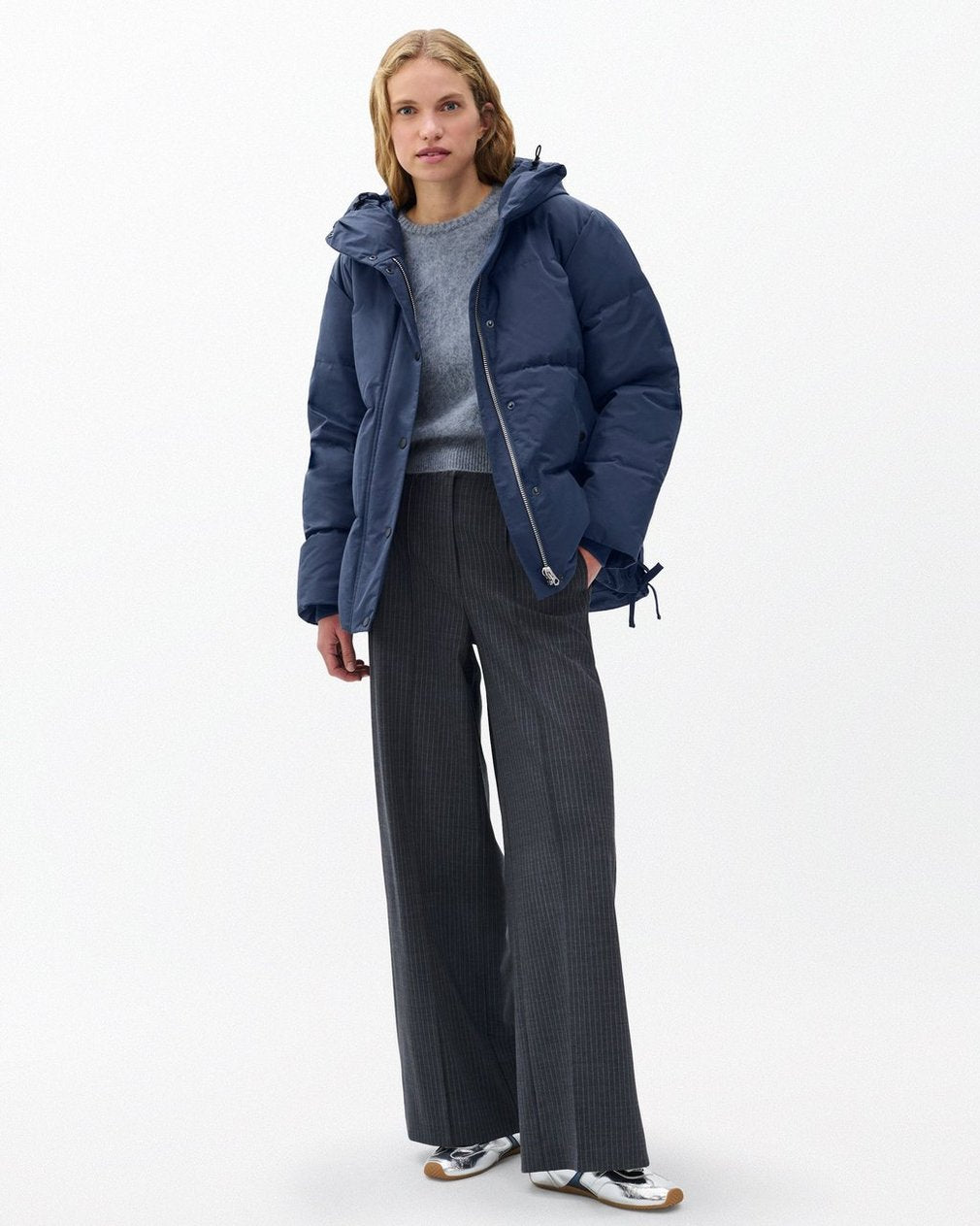 Leonard Puffer Jacket - Navy