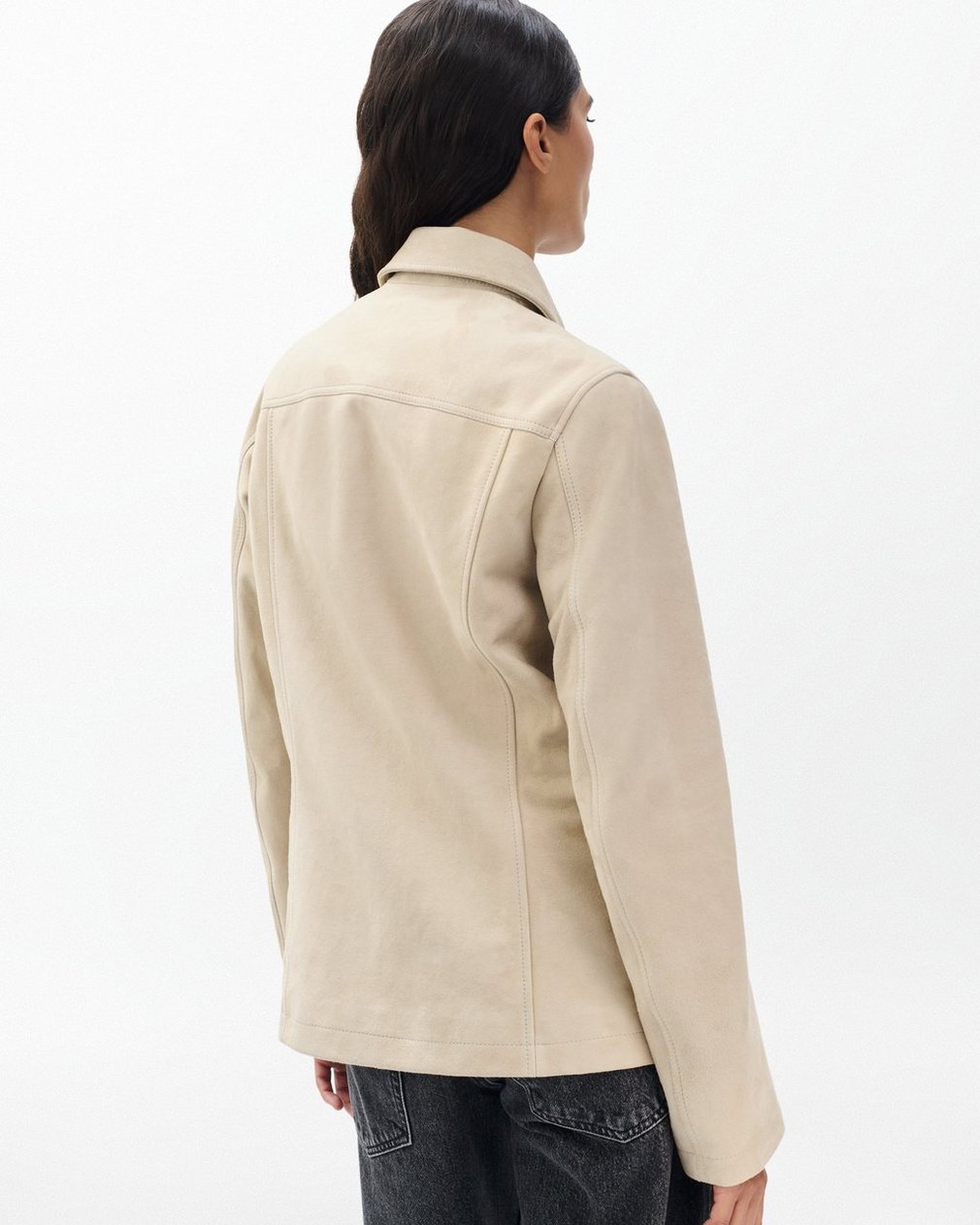 Kara Suede Jacket - Stone