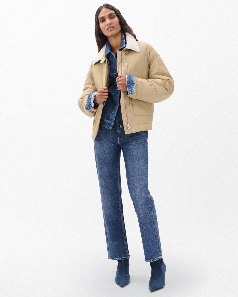 Nonie Puffer Jacket - Khaki