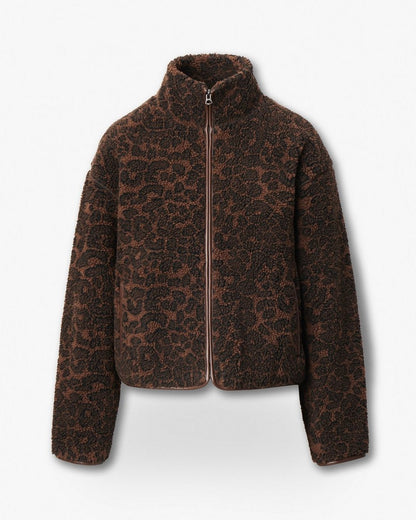Sun Leopard Sherpa Jacket - Leopard
