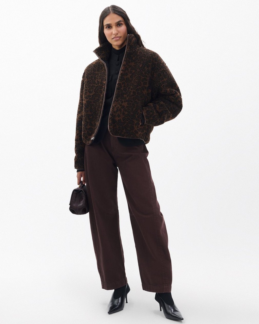 Sun Leopard Sherpa Jacket - Leopard