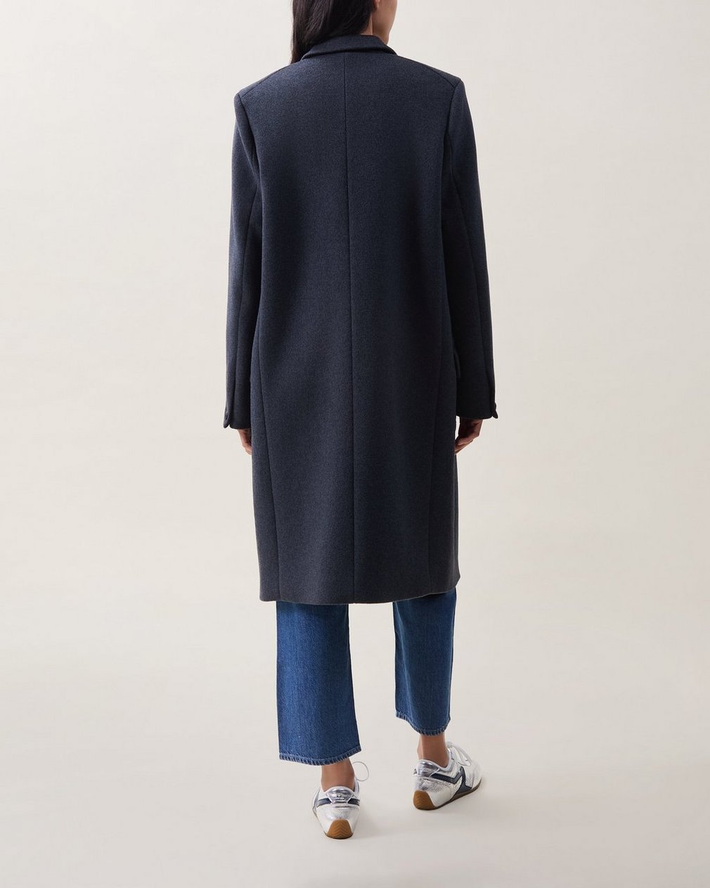 Avanti Wool-Blend Coat - Charcoal