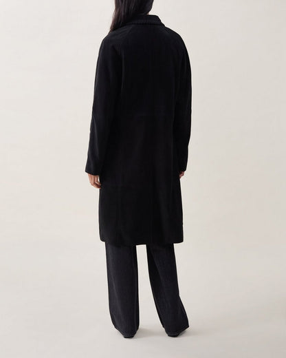 Morin Suede Coat - Black
