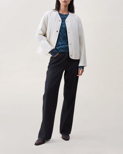 Ellen Quilted Liner Jacket - Ivory