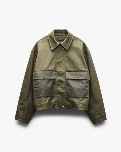 Nonie 2-in-1 Cotton Jacket - Olive