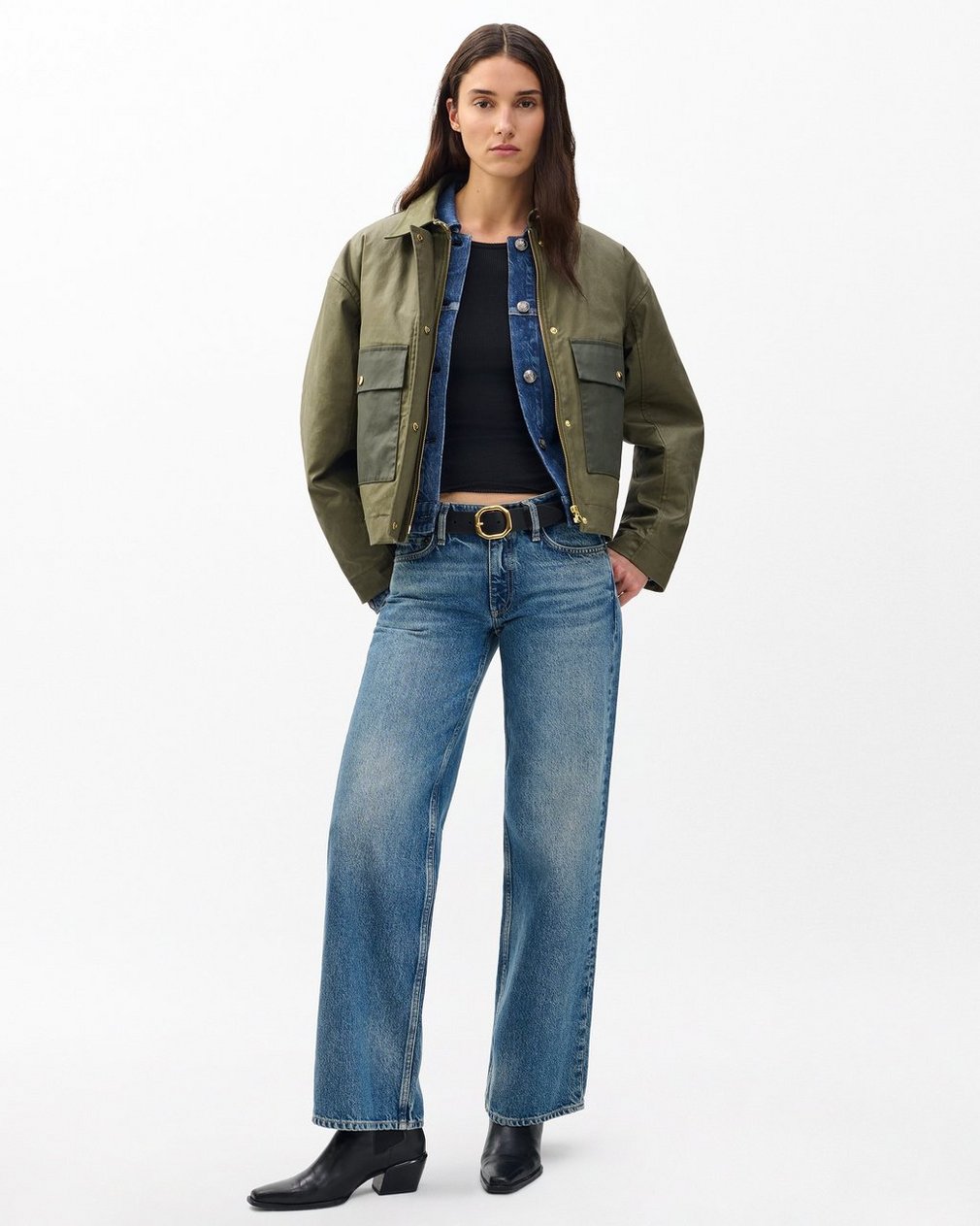 Nonie 2-in-1 Cotton Jacket - Olive