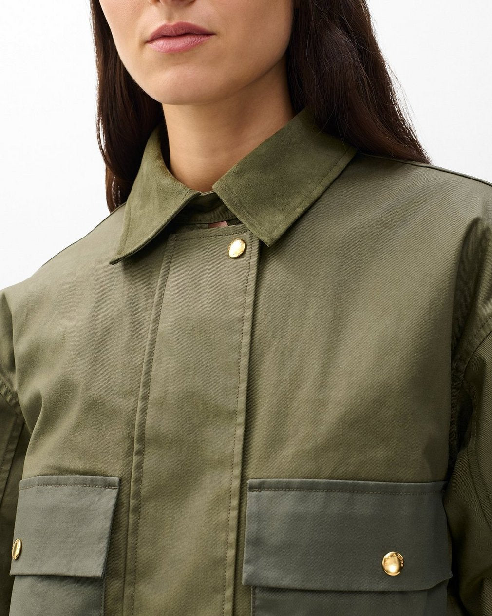 Nonie 2-in-1 Cotton Jacket - Olive