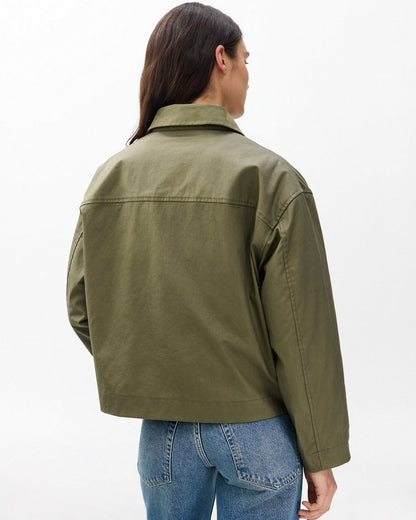 Nonie 2-in-1 Cotton Jacket - Olive
