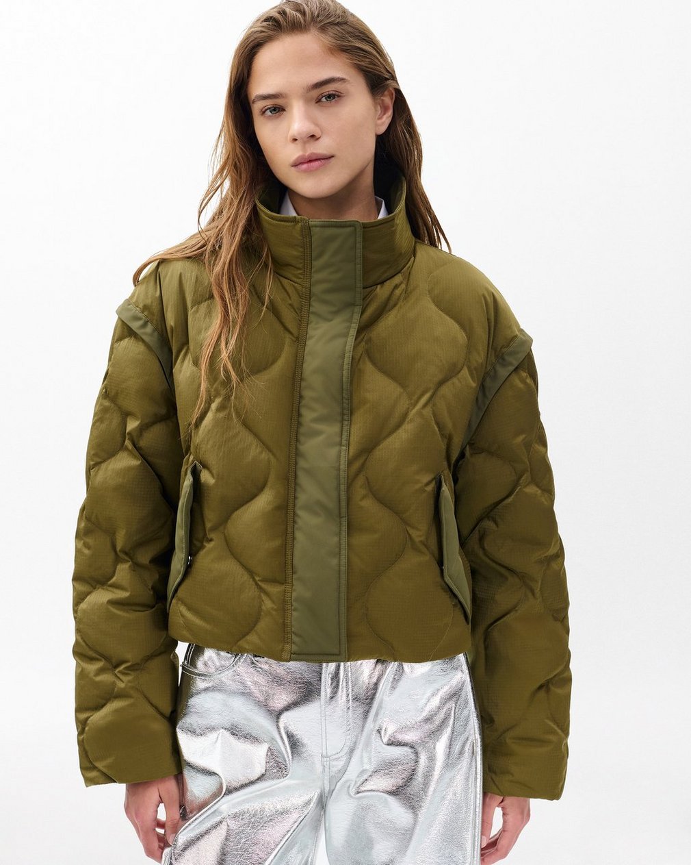 Taki Convertible Jacket - Olive