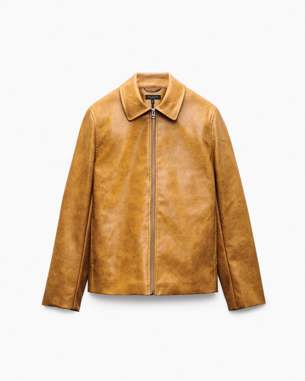 Jordie Faux Leather Jacket - Camel