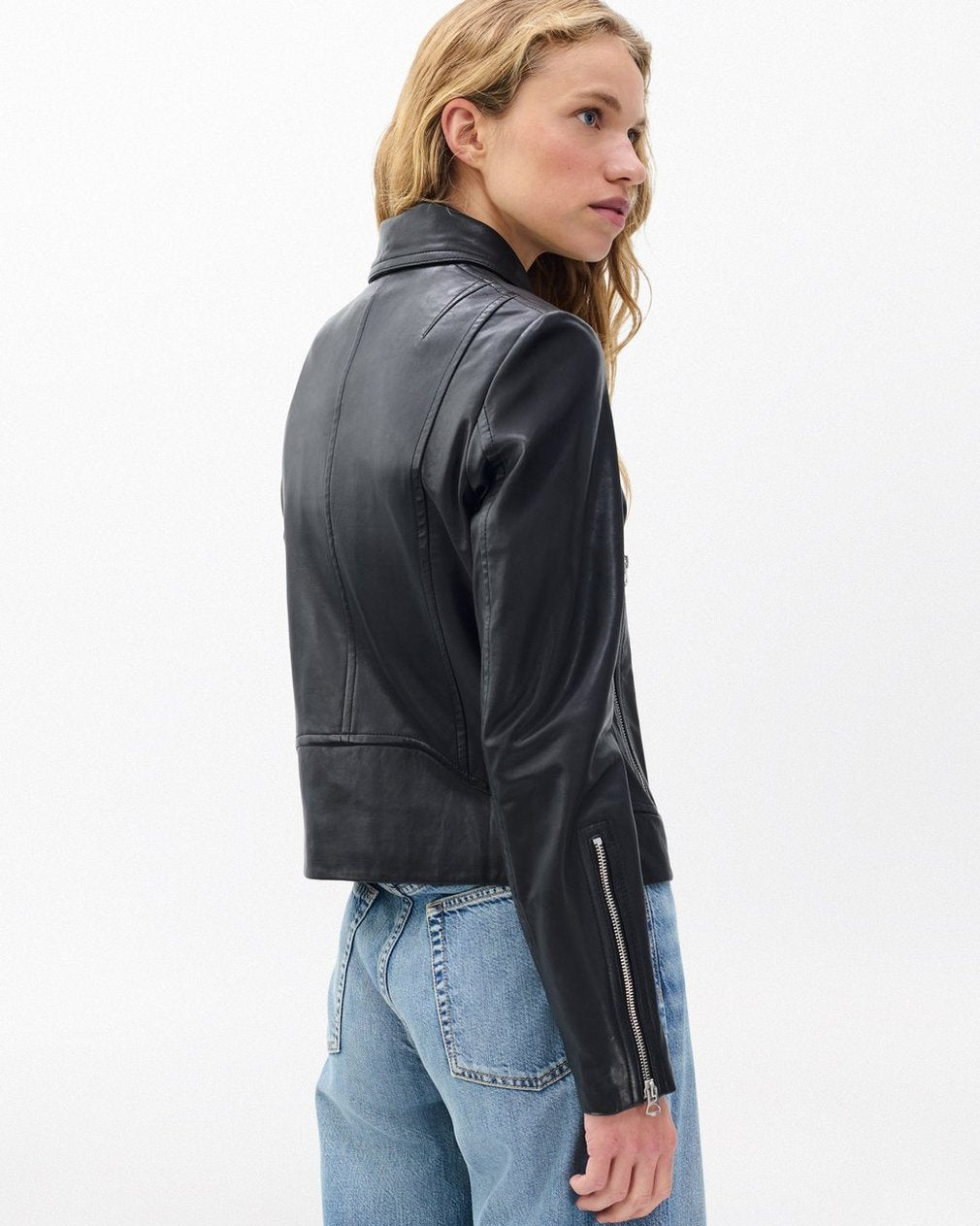 Mack Leather Moto Jacket for Women