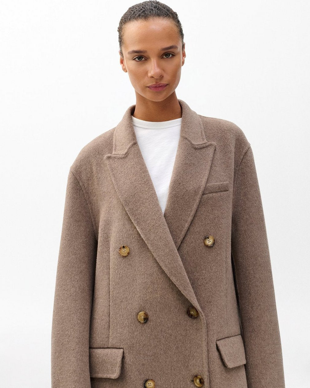 Vasso Wool Coat - Taupe