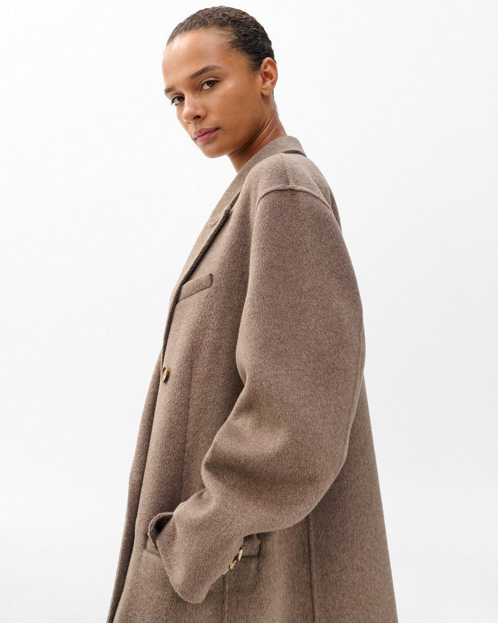 Vasso Wool Coat - Taupe