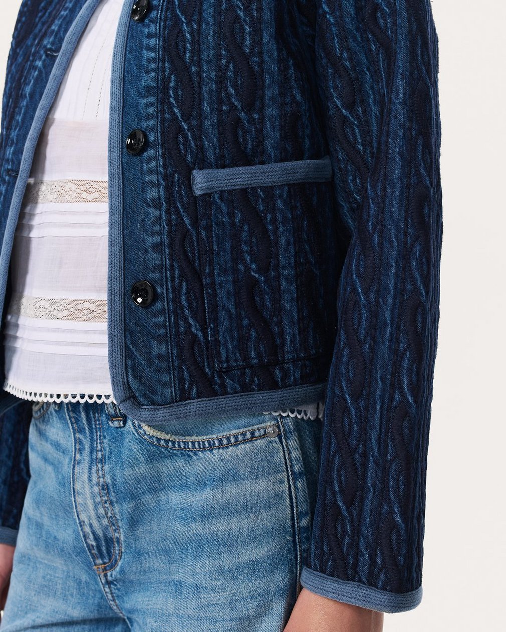 Carter Denim Liner - Blue