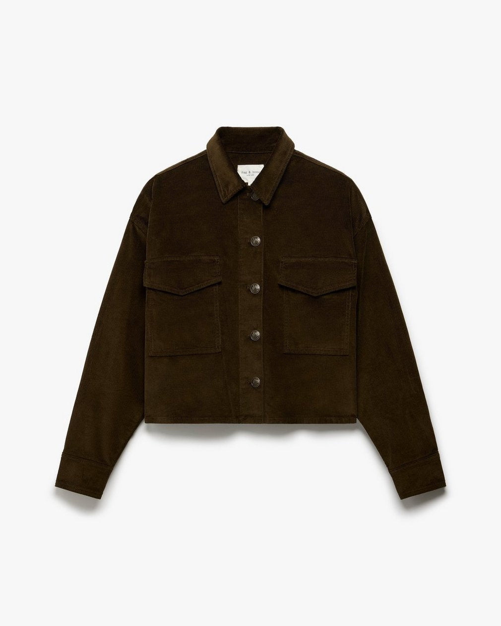Jaiden Stretch Corduroy Shirt Jacket - Balsam