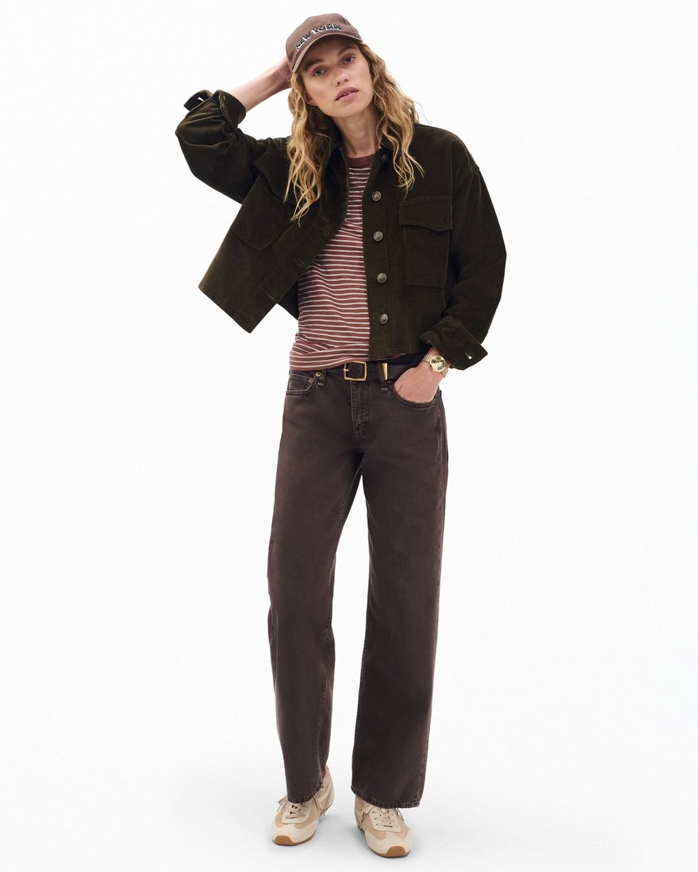 Jaiden Stretch Corduroy Shirt Jacket - Balsam
