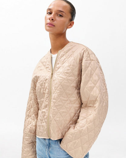 Nonie 2-in-1 Cotton Twill Jacket - Beige