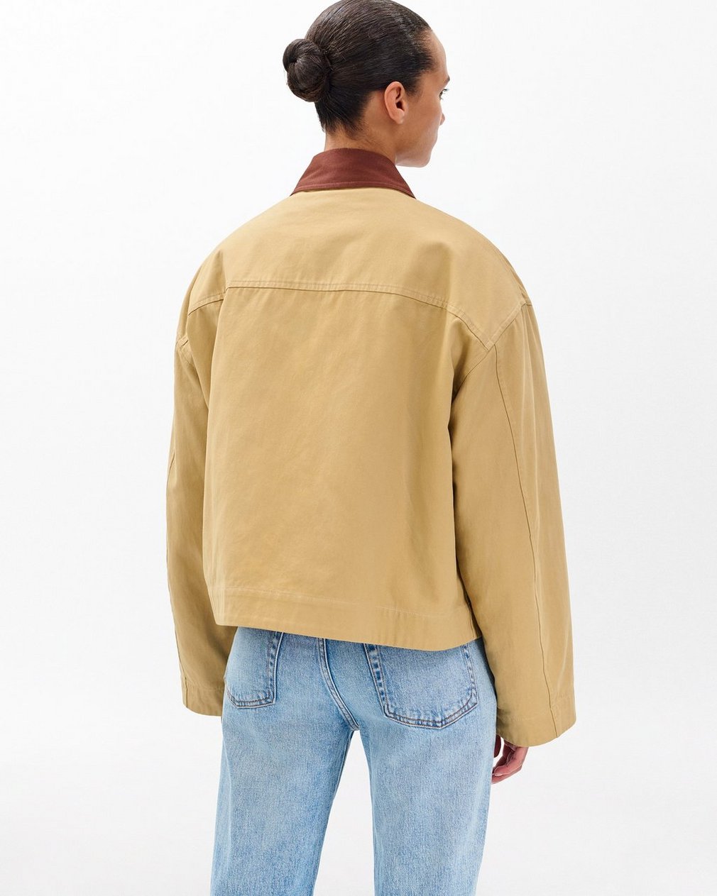 Nonie 2-in-1 Cotton Twill Jacket - Beige