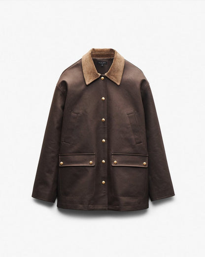 Cassidy Cotton Jacket - Brown