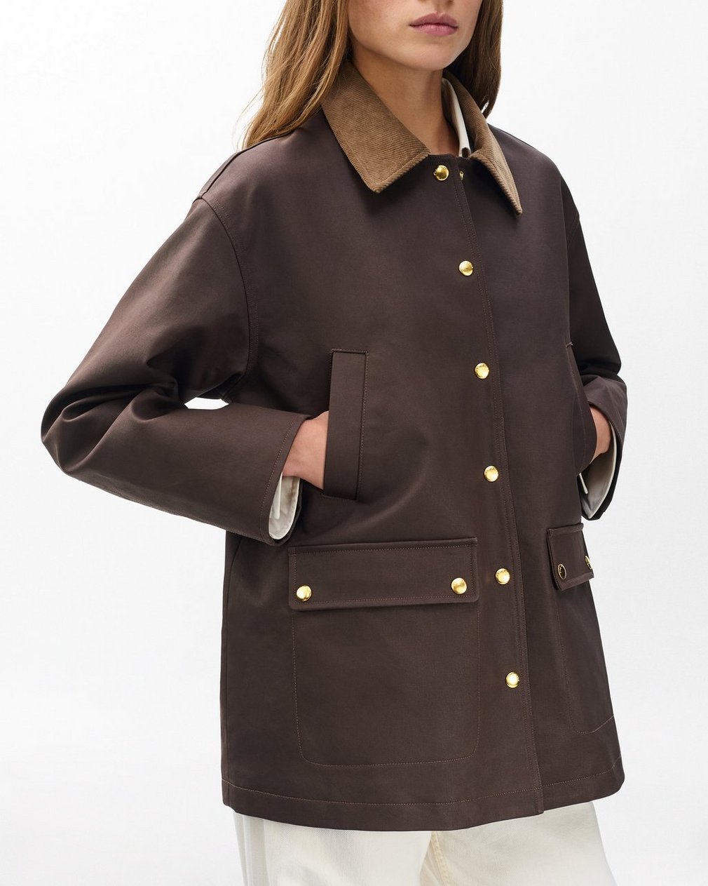 Cassidy Cotton Jacket - Brown