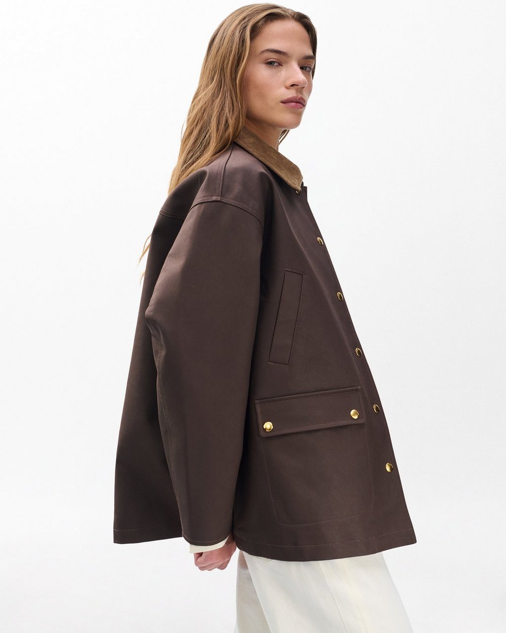 Cassidy Cotton Jacket - Brown