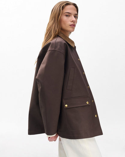 Cassidy Cotton Jacket - Brown