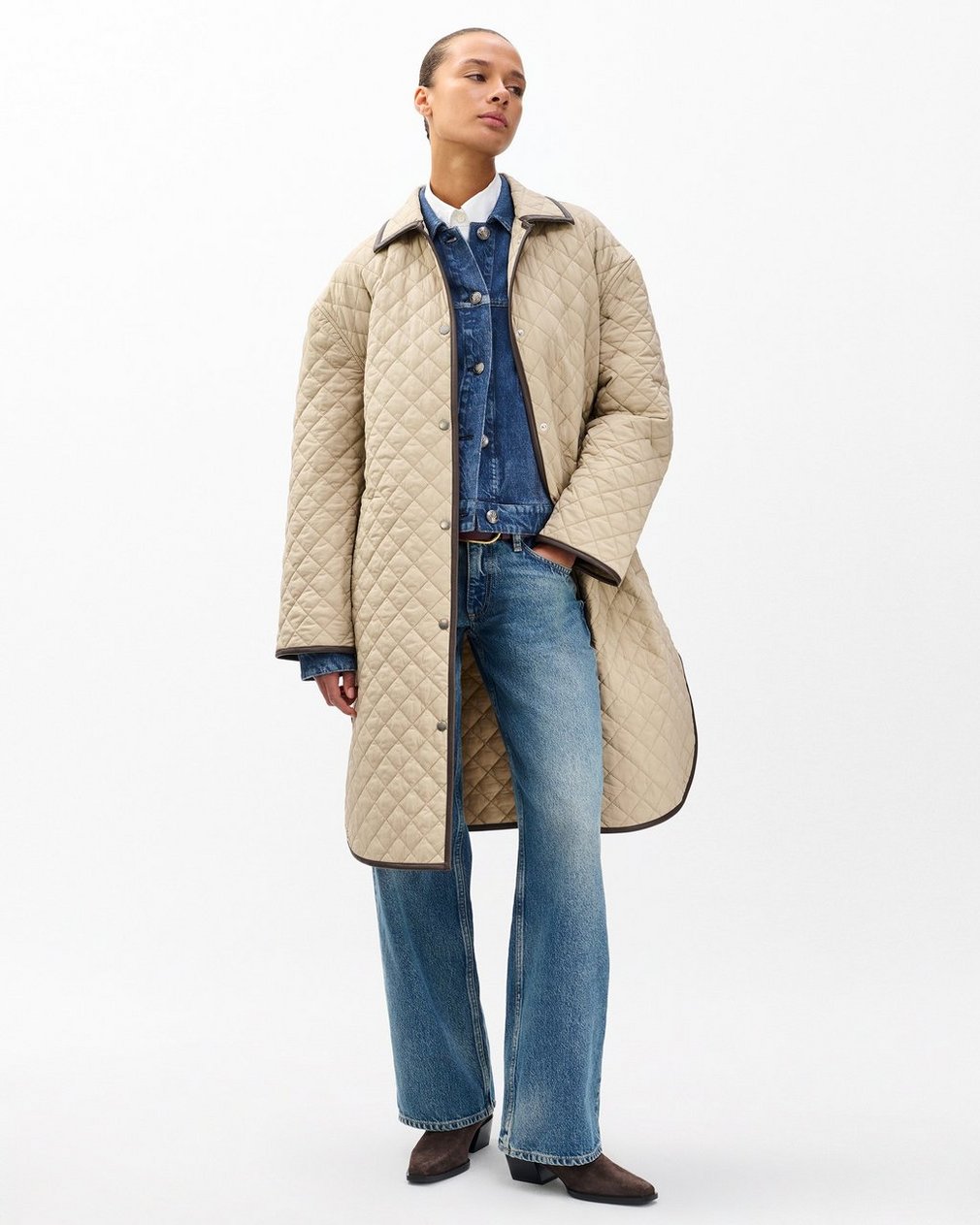 Kelly Quilted Jacket - Tan