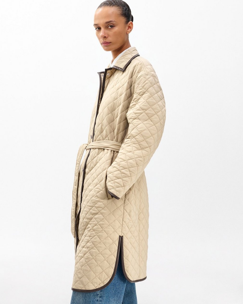 Kelly Quilted Jacket - Tan
