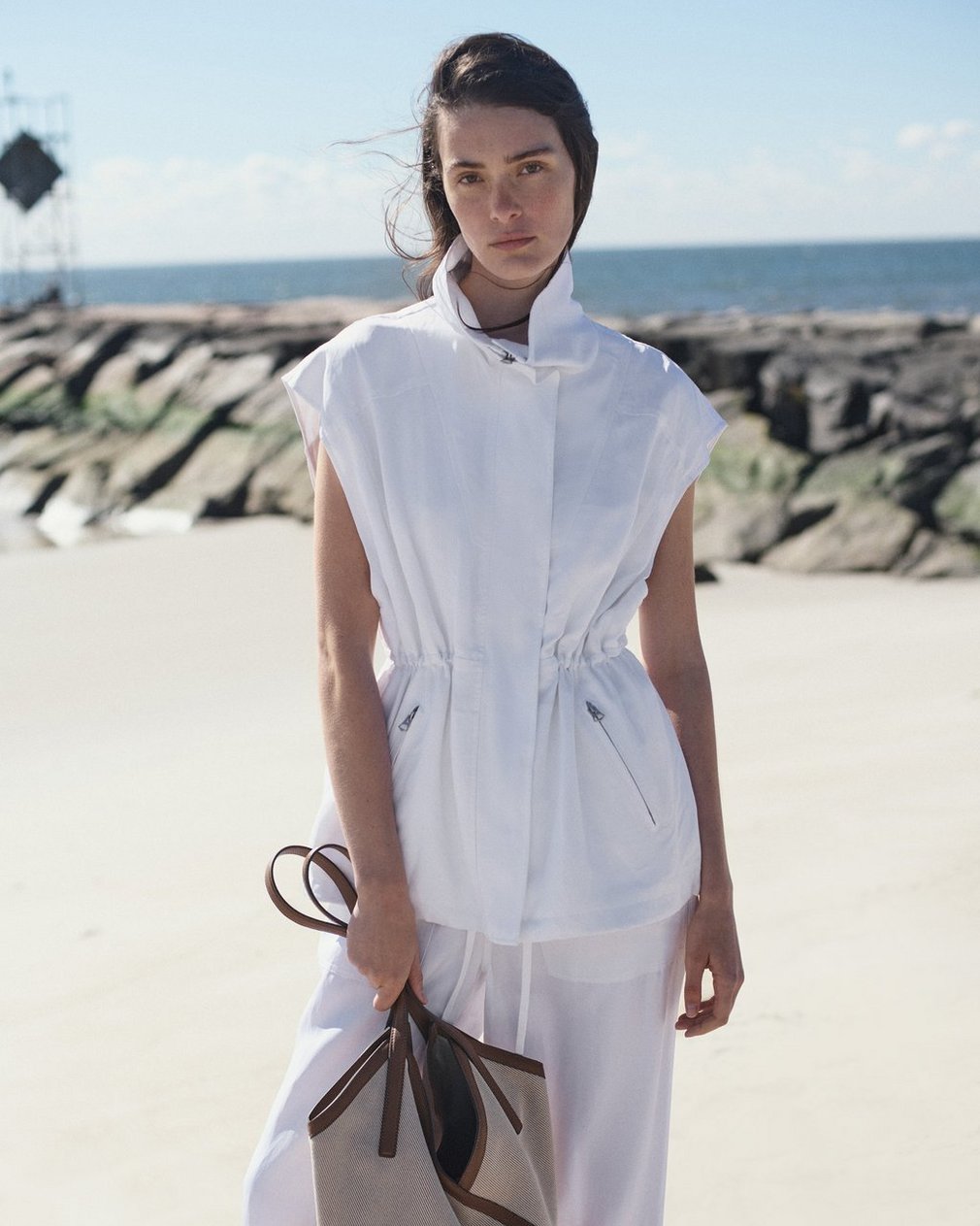 Monica Vest - White