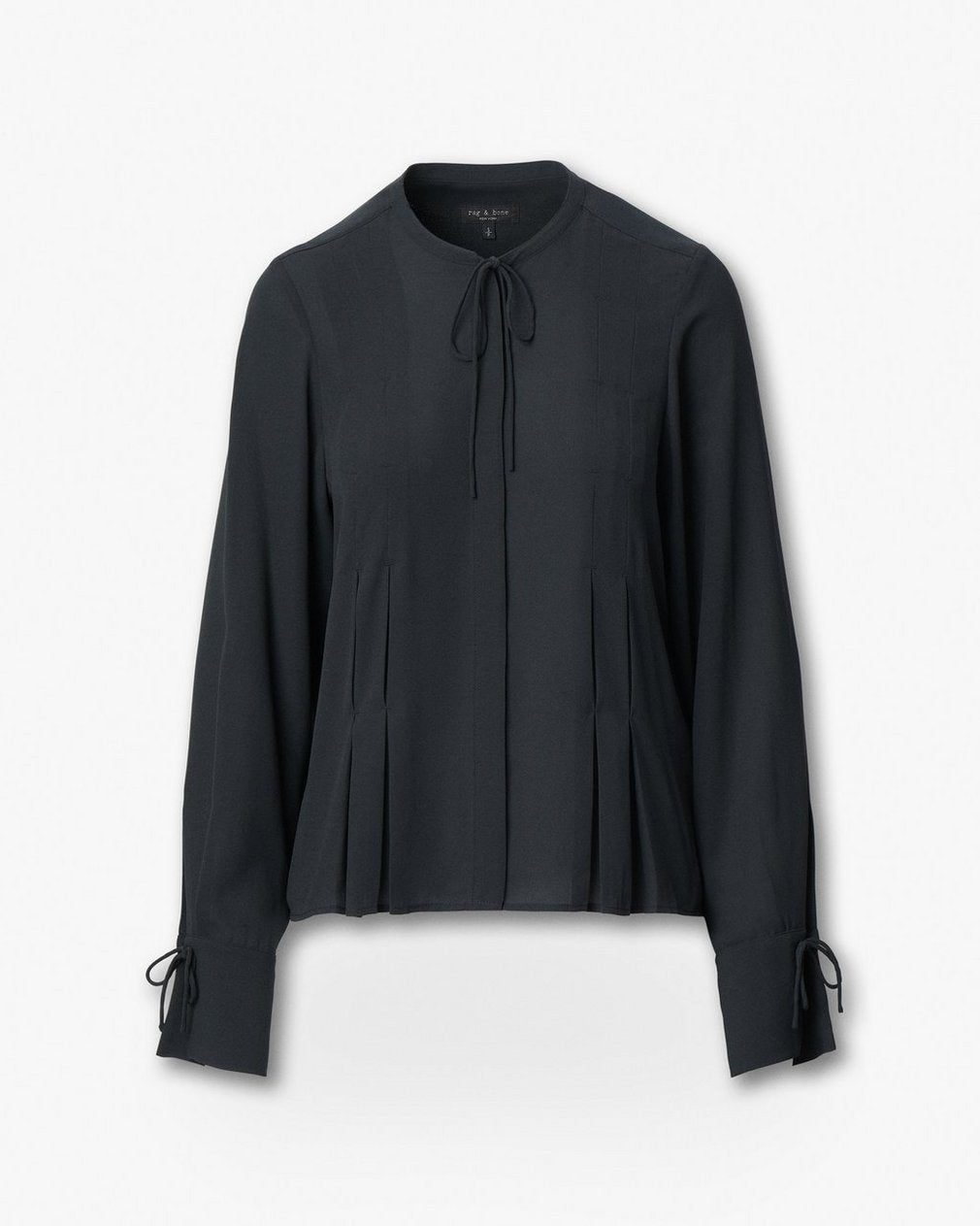 Arden Pleated Blouse - Black