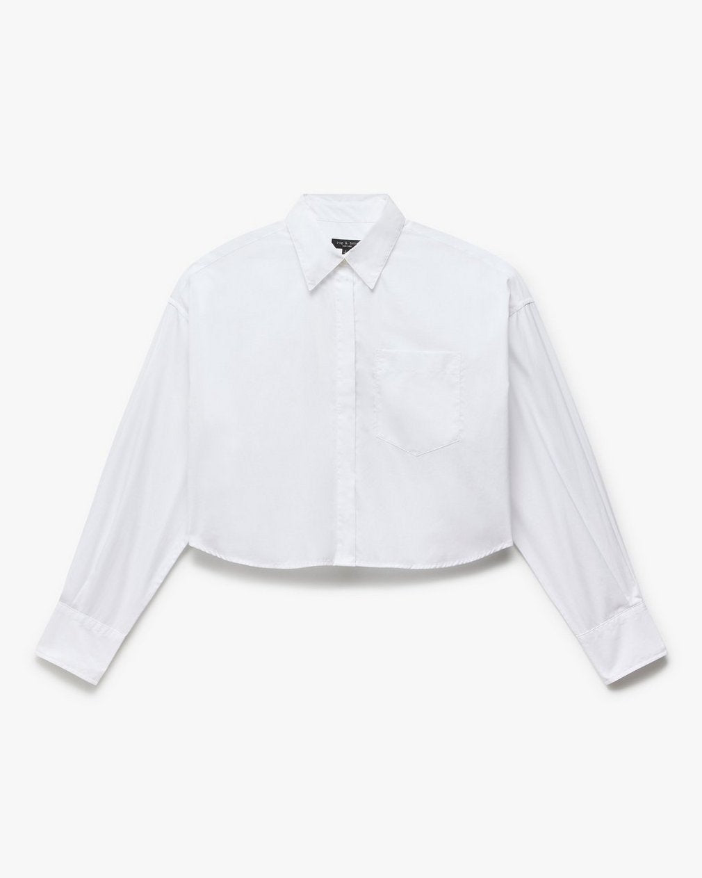 Marin Cropped Shirt - White