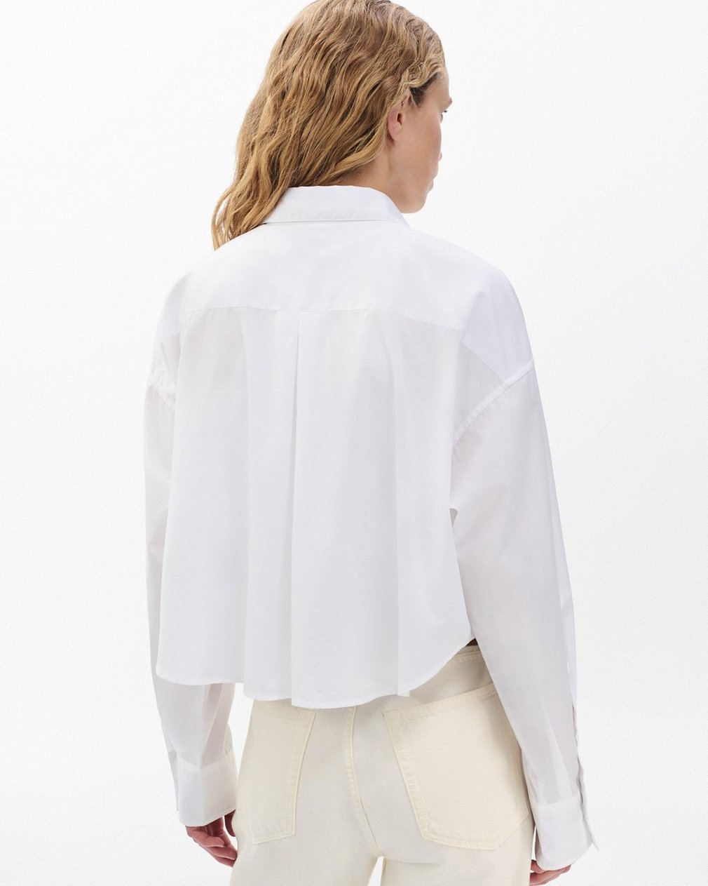 Marin Cropped Shirt - White