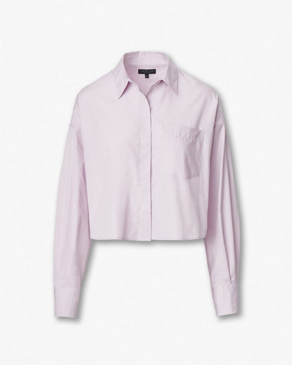 Marin Cropped Shirt - Lavender