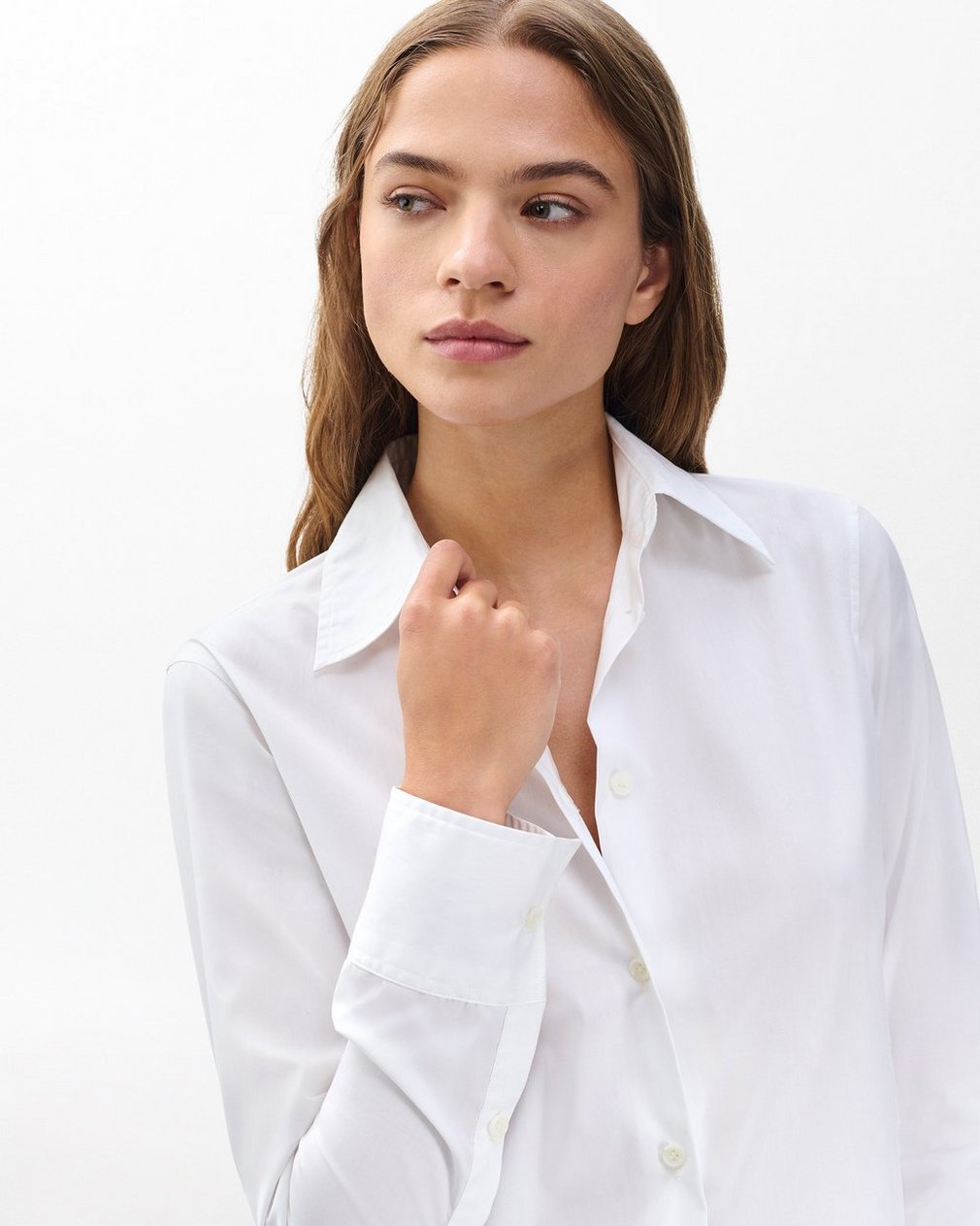 Dayton Poplin Shirt - White